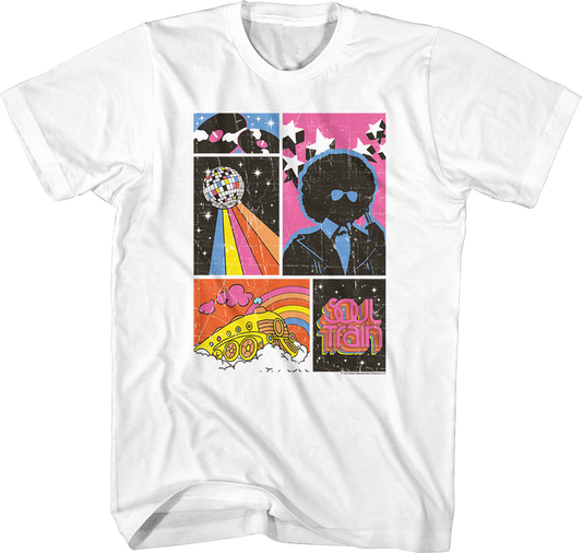 Distressed Collage Soul Train T-Shirt