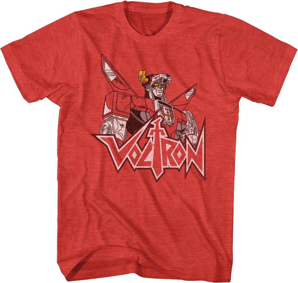 Distressed Defender of the Universe Voltron T-Shirt