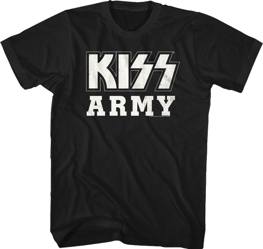 Distressed KISS Army Shirt