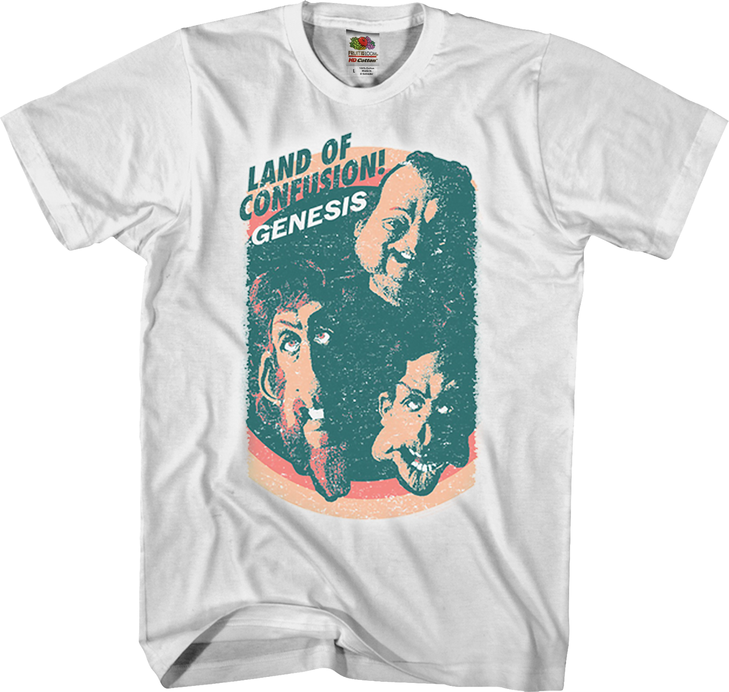 Distressed Land of Confusion Genesis T-Shirt