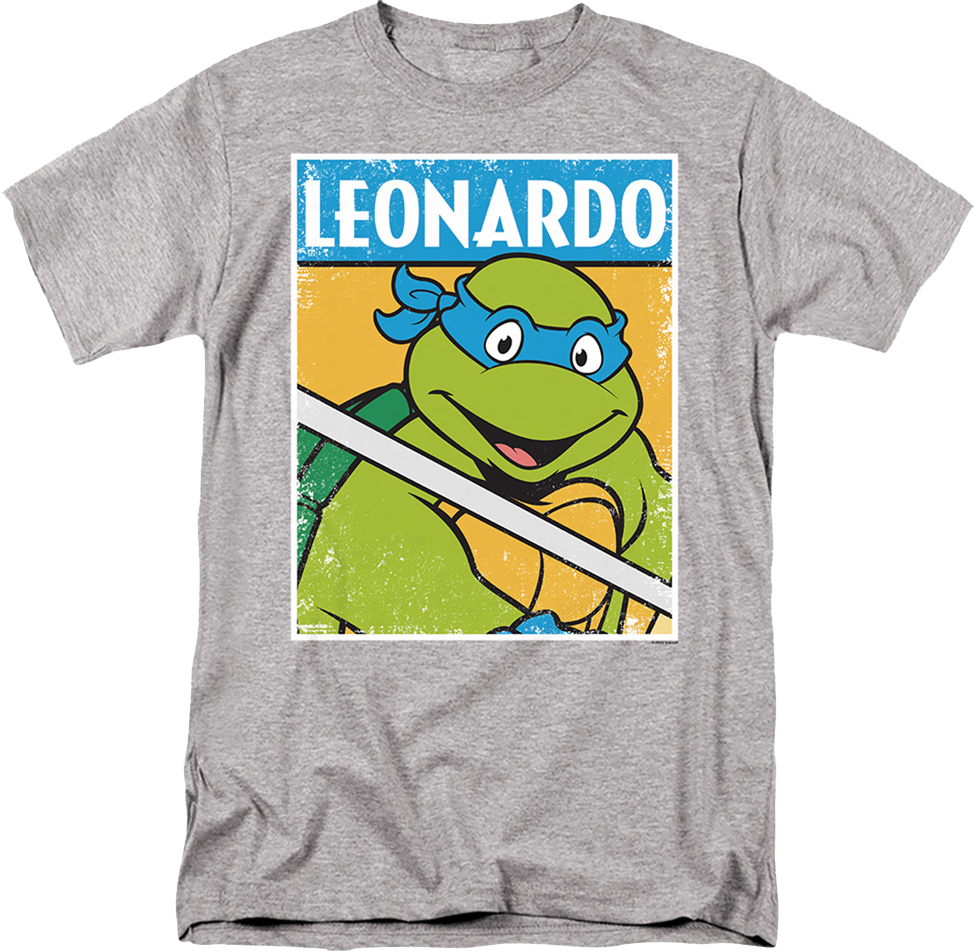 Distressed Leonardo Photo Teenage Mutant Ninja Turtles T-Shirt