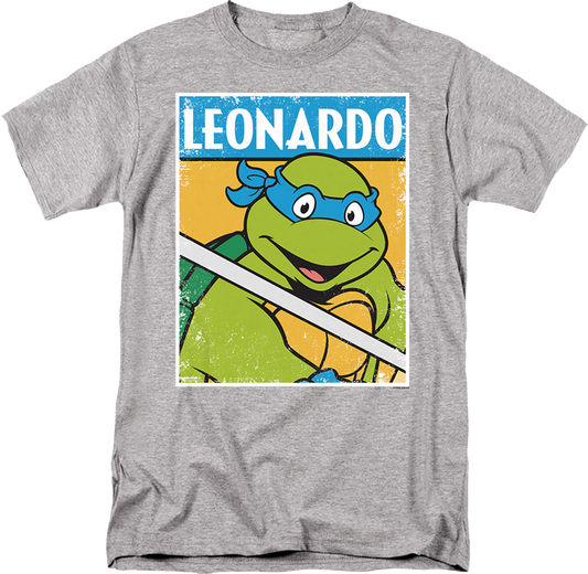 Distressed Leonardo Photo Teenage Mutant Ninja Turtles T-Shirt