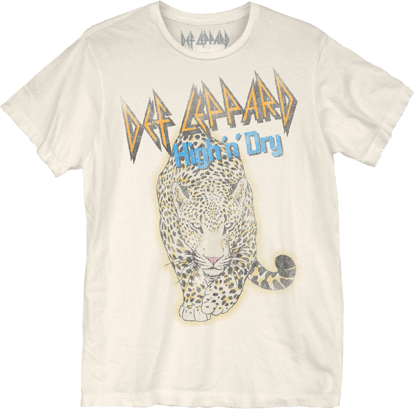 Distressed Leopard High 'n' Dry Def Leppard T-Shirt