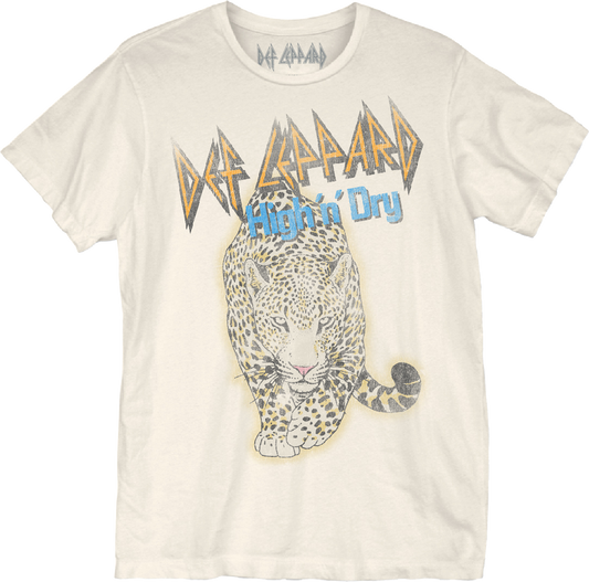 Distressed Leopard High 'n' Dry Def Leppard T-Shirt