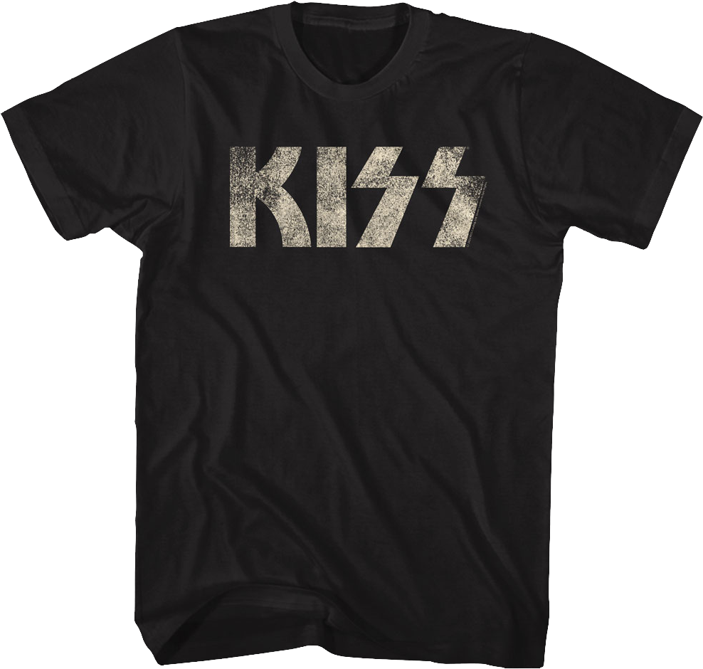 Distressed Logo KISS T-Shirt