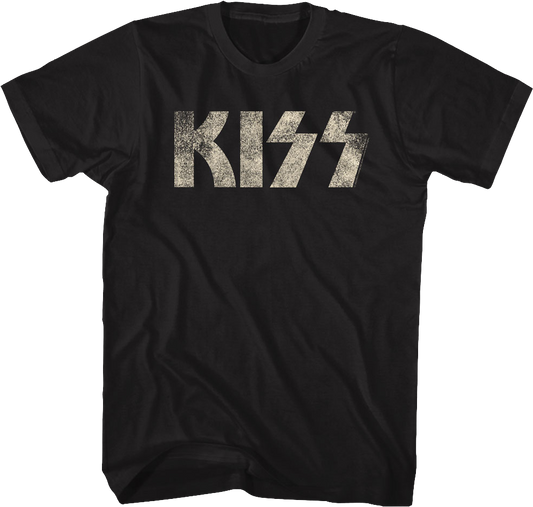 Distressed Logo KISS T-Shirt