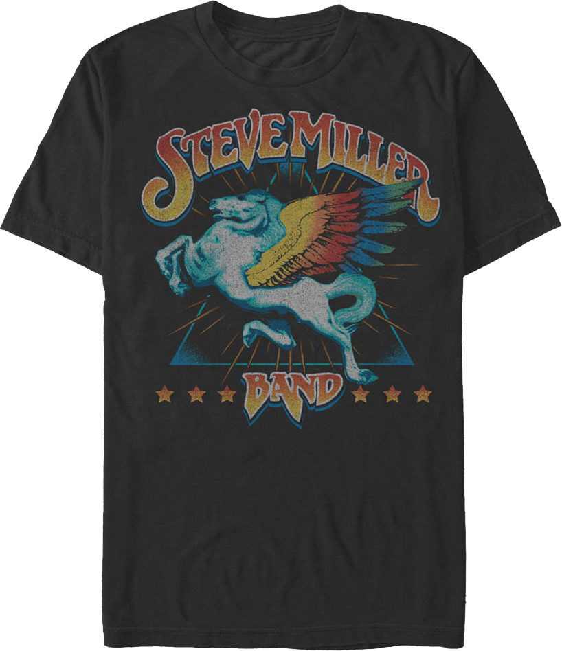 Distressed Pegasus Steve Miller Band T-Shirt