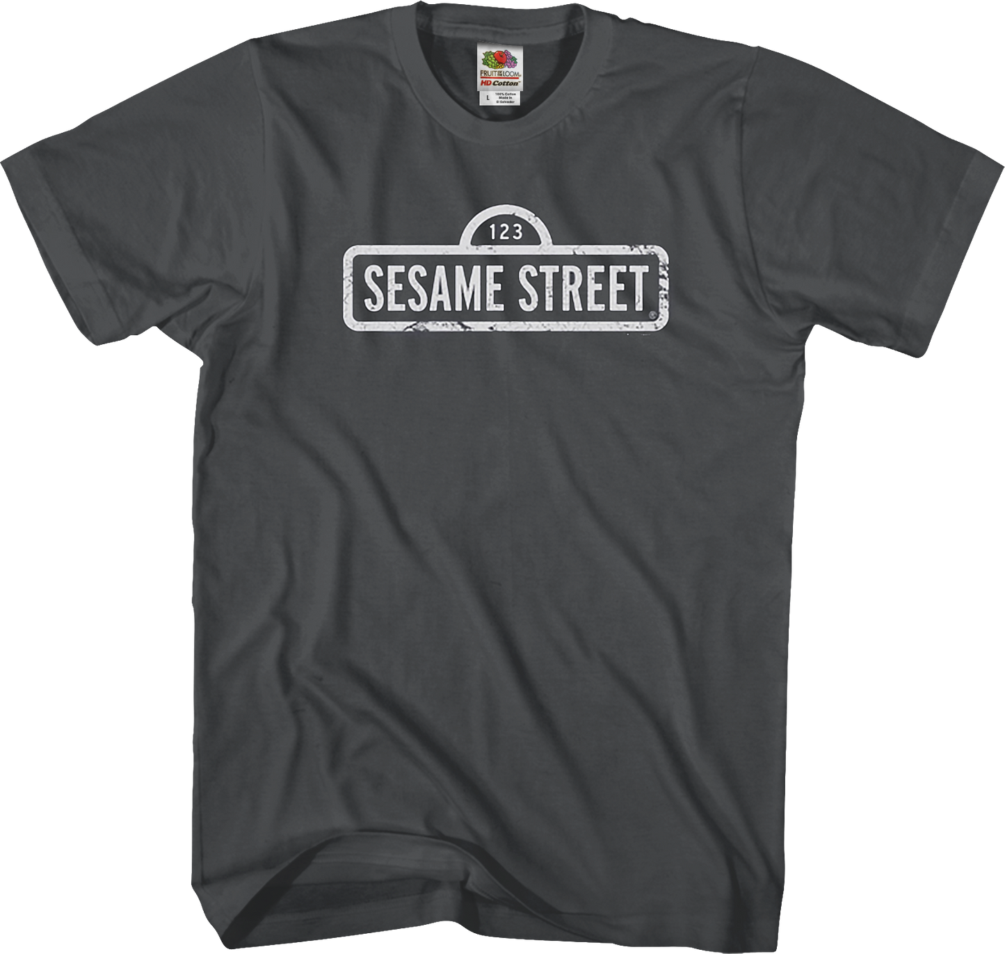 Distressed Sign Sesame Street T-Shirt