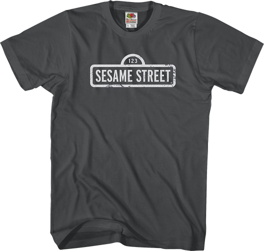 Distressed Sign Sesame Street T-Shirt