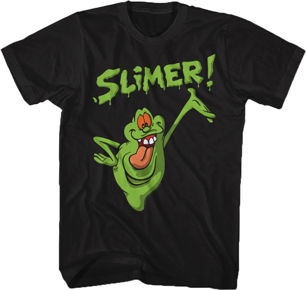 Distressed Slimer Real Ghostbusters T-Shirt