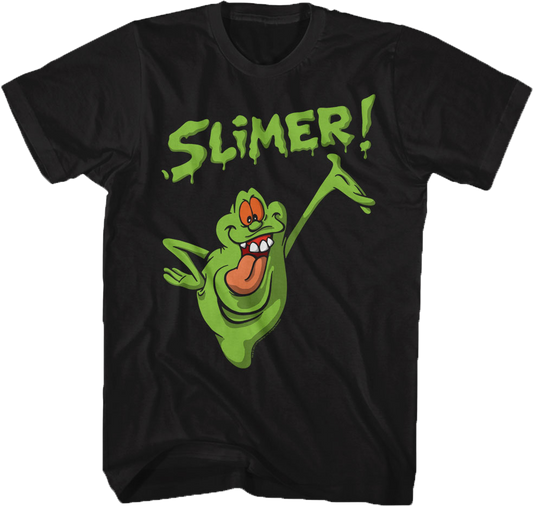 Distressed Slimer Real Ghostbusters T-Shirt