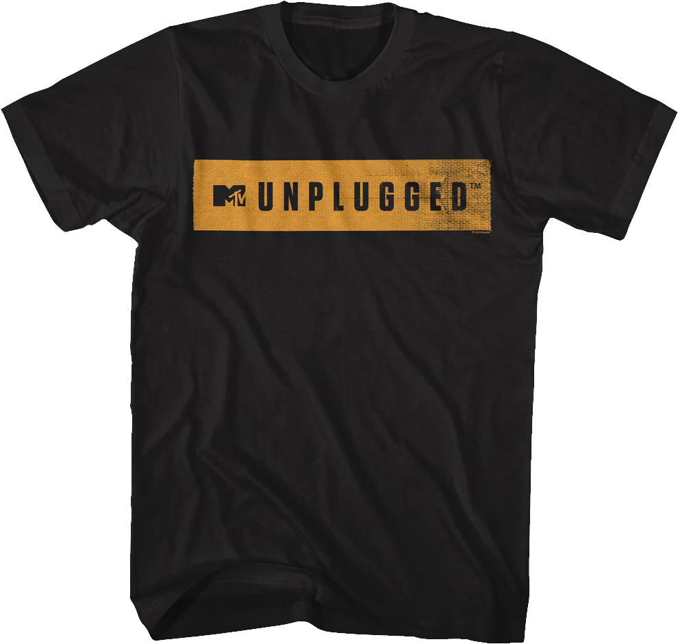 Distressed Unplugged Banner MTV Shirt