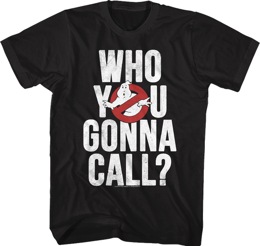 Distressed Who You Gonna Call Real Ghostbusters T-Shirt