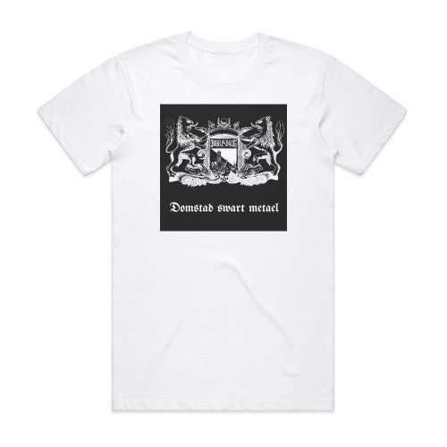 Wrang Domstad Swart Metael Album Cover T-Shirt White