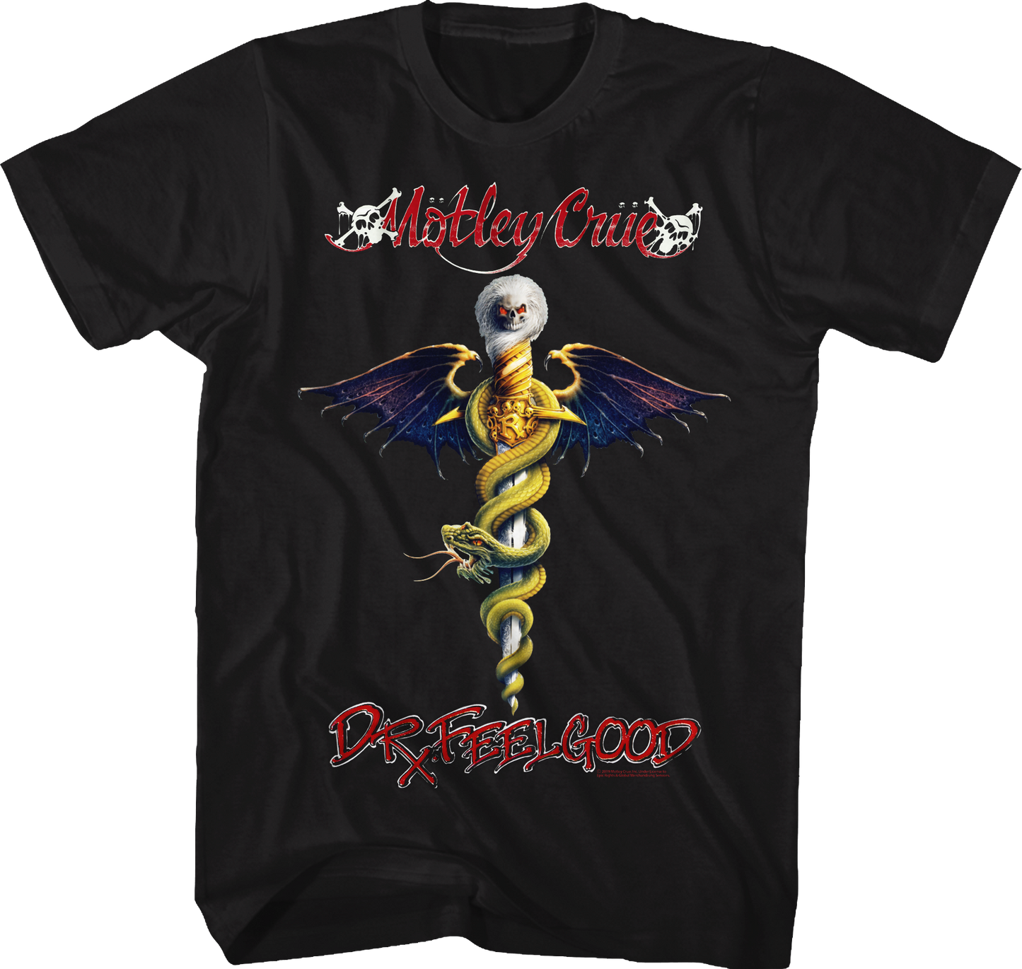 Dr. Feelgood Album Cover Motley Crue T-Shirt