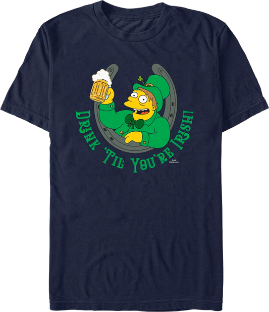 Drink 'Til You're Irish Simpsons T-Shirt