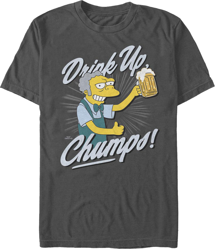 Drink Up Chumps Simpsons T-Shirt