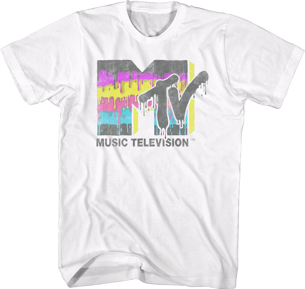 Dripping Paint Logo MTV Shirt