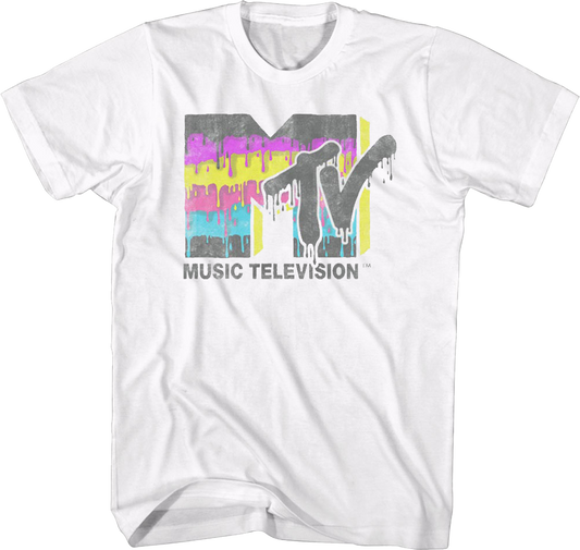 Dripping Paint Logo MTV Shirt