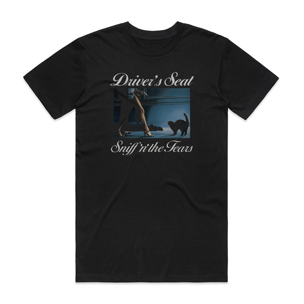 Sniff n the Tears Drivers Seat T-Shirt Black