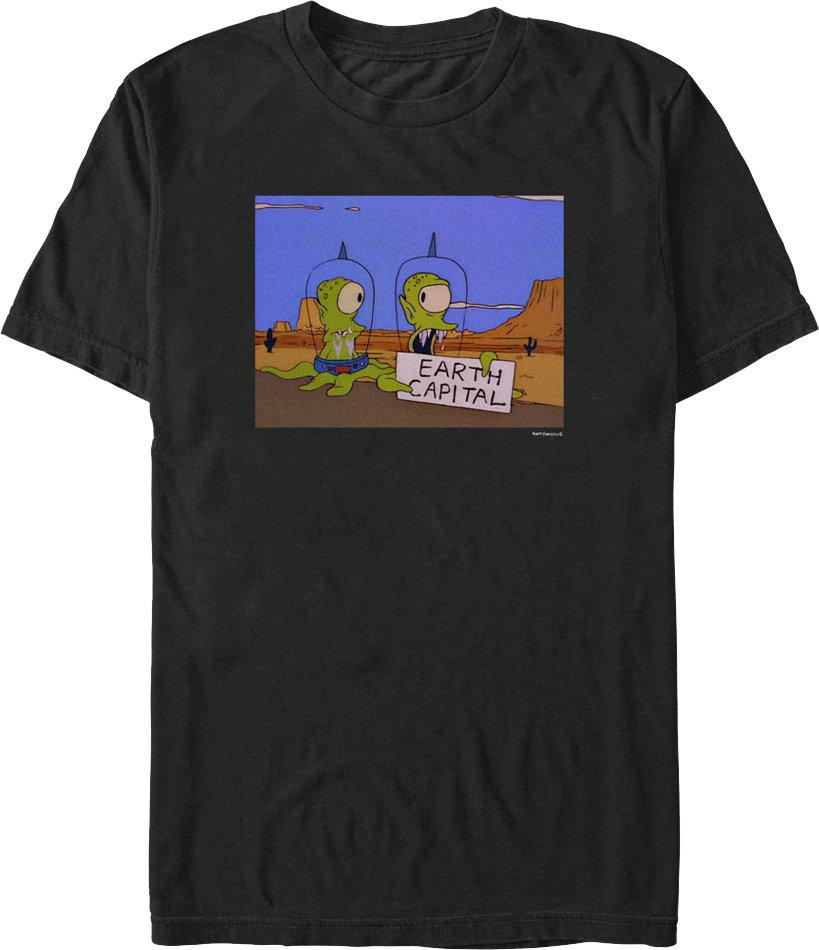 Earth Capital The Simpsons T-Shirt