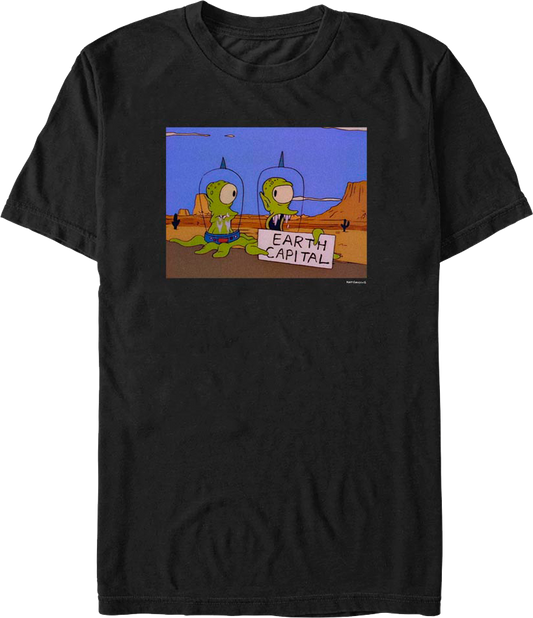 Earth Capital The Simpsons T-Shirt