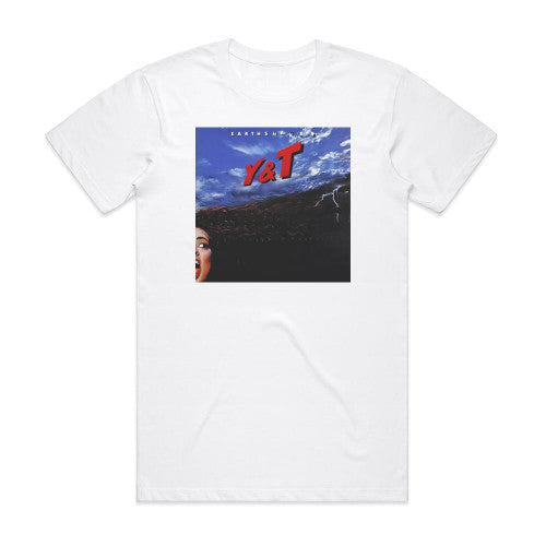 Y and T Earthshaker Album Cover T-Shirt White