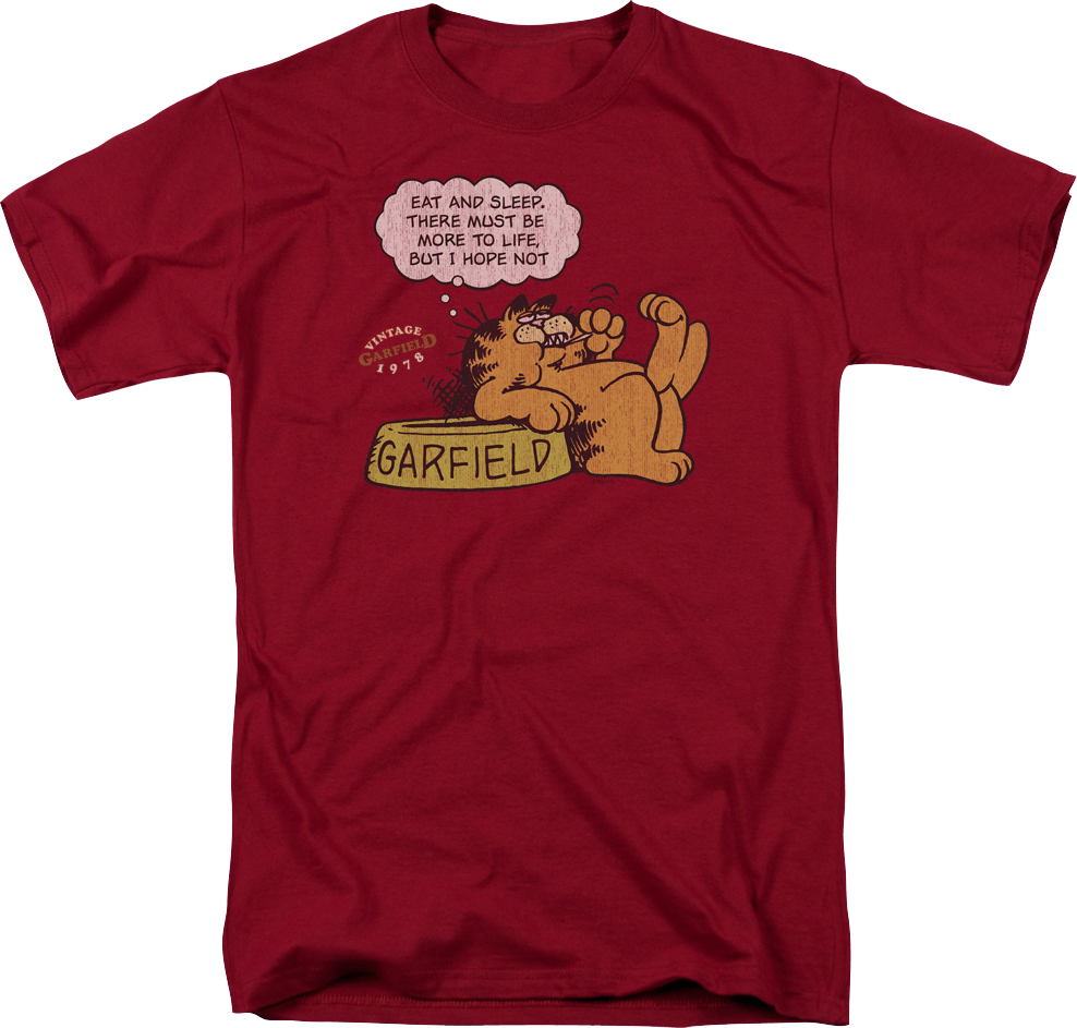 Eat And Sleep Garfield T-Shirt