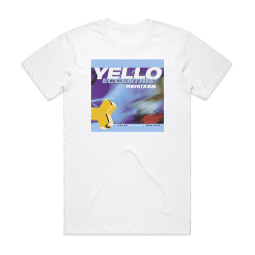 Yello Eccentrix Remixes Album Cover T-Shirt White