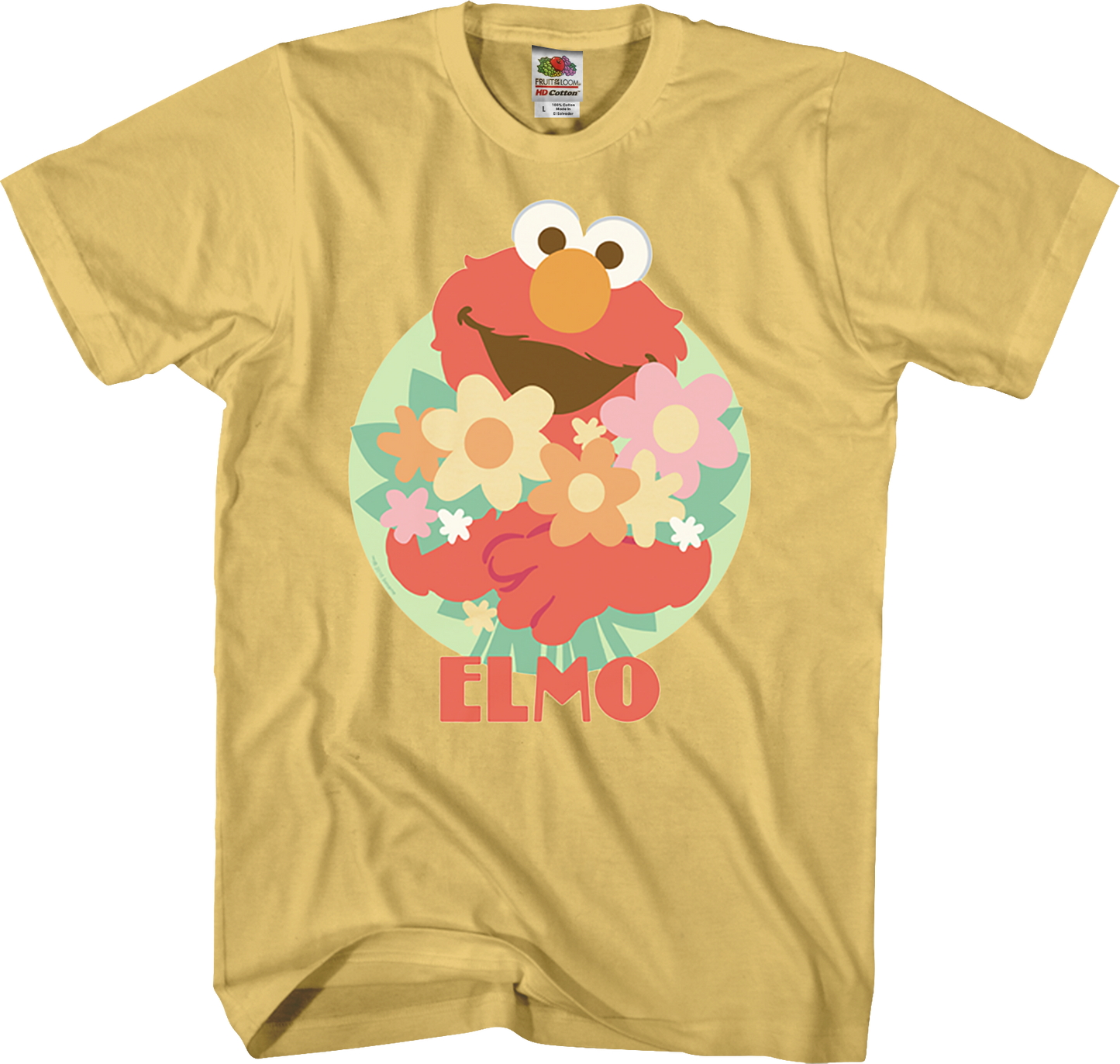 Elmo With Flowers Sesame Street T-Shirt