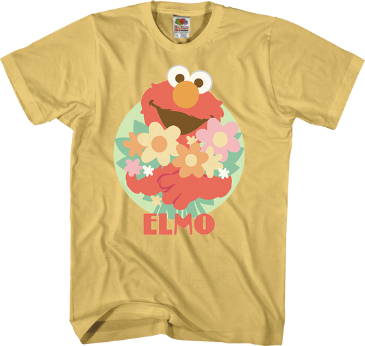 Elmo With Flowers Sesame Street T-Shirt