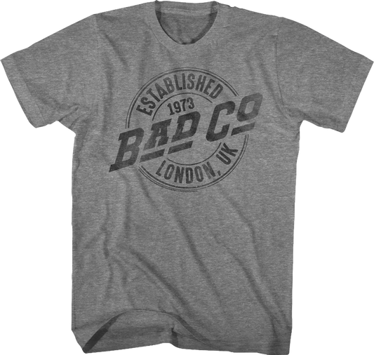 Established 1973 London UK Bad Company T-Shirt