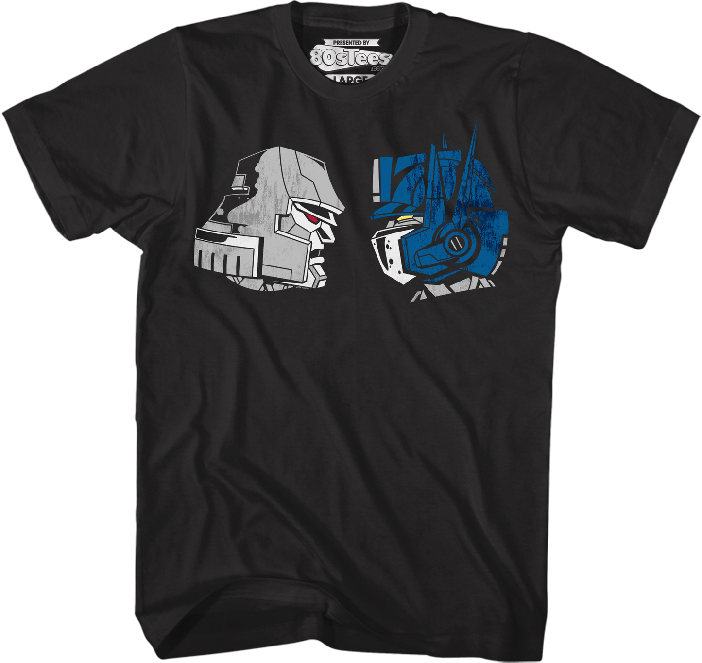 Face Off Megatron vs Optimus Prime Transformers T-Shirt