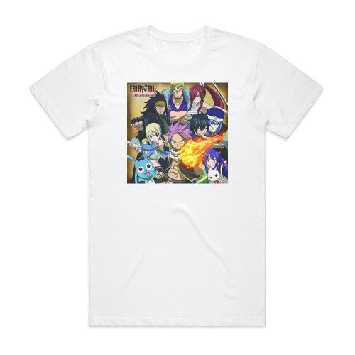 Yasuharu Takanashi Fairy Tail Original Sound Collection Album Cover T-Shirt White