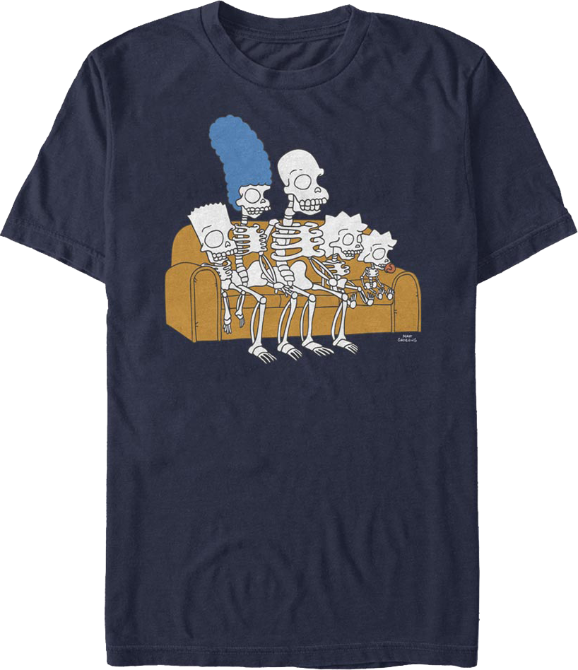 Family Skeletons The Simpsons T-Shirt