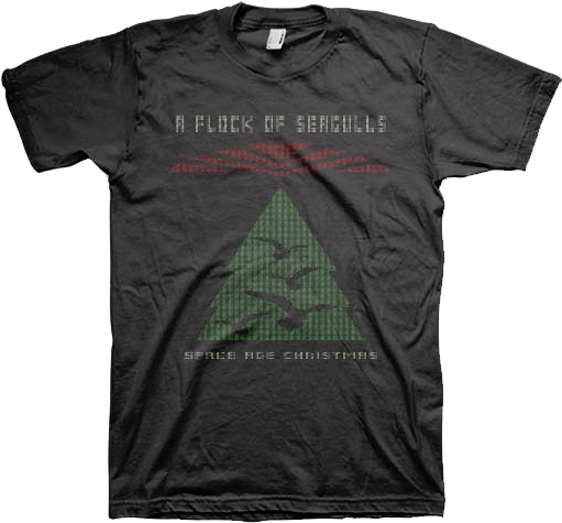 Faux Ugly Knit Space Age Christmas Flock Of Seagulls T-Shirt