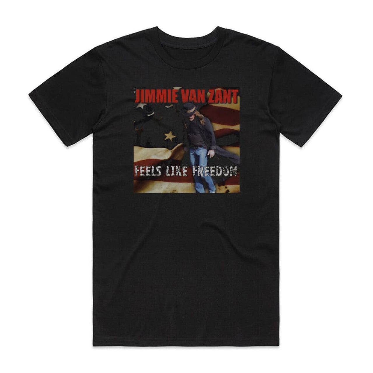 Jimmie Van Zant Feels Like Freedom T-Shirt Black