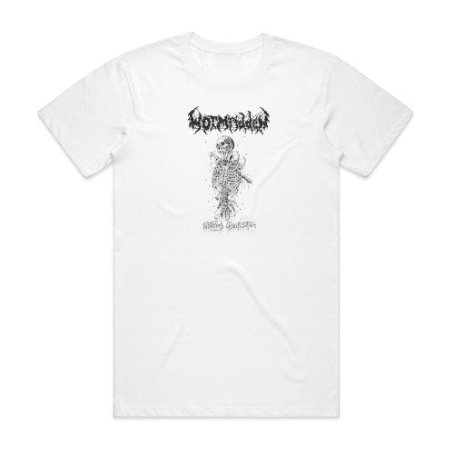 Wormridden Festering Glorification Album Cover T-Shirt White