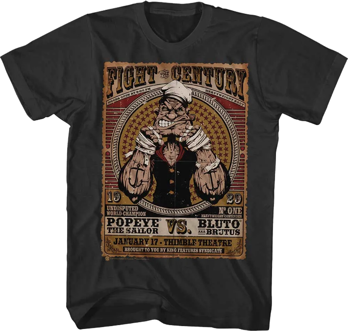 Fight Of The Century Popeye T-Shirt