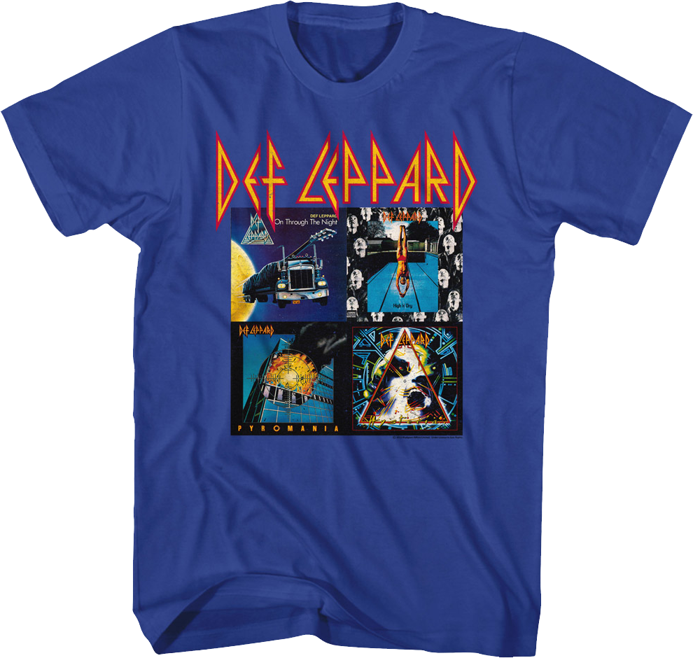 First Four Album Covers Def Leppard T-Shirt