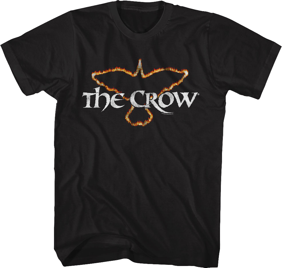 Flaming Logo The Crow T-Shirt