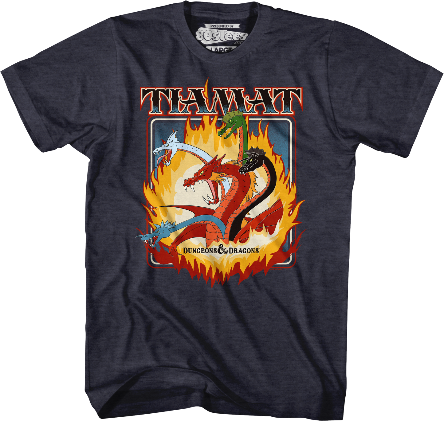 Flaming Tiamat Dungeons & Dragons T-Shirt