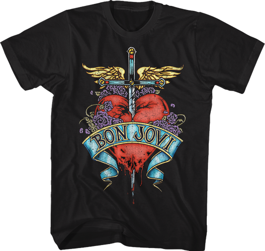 Floral Logo Bon Jovi T-Shirt