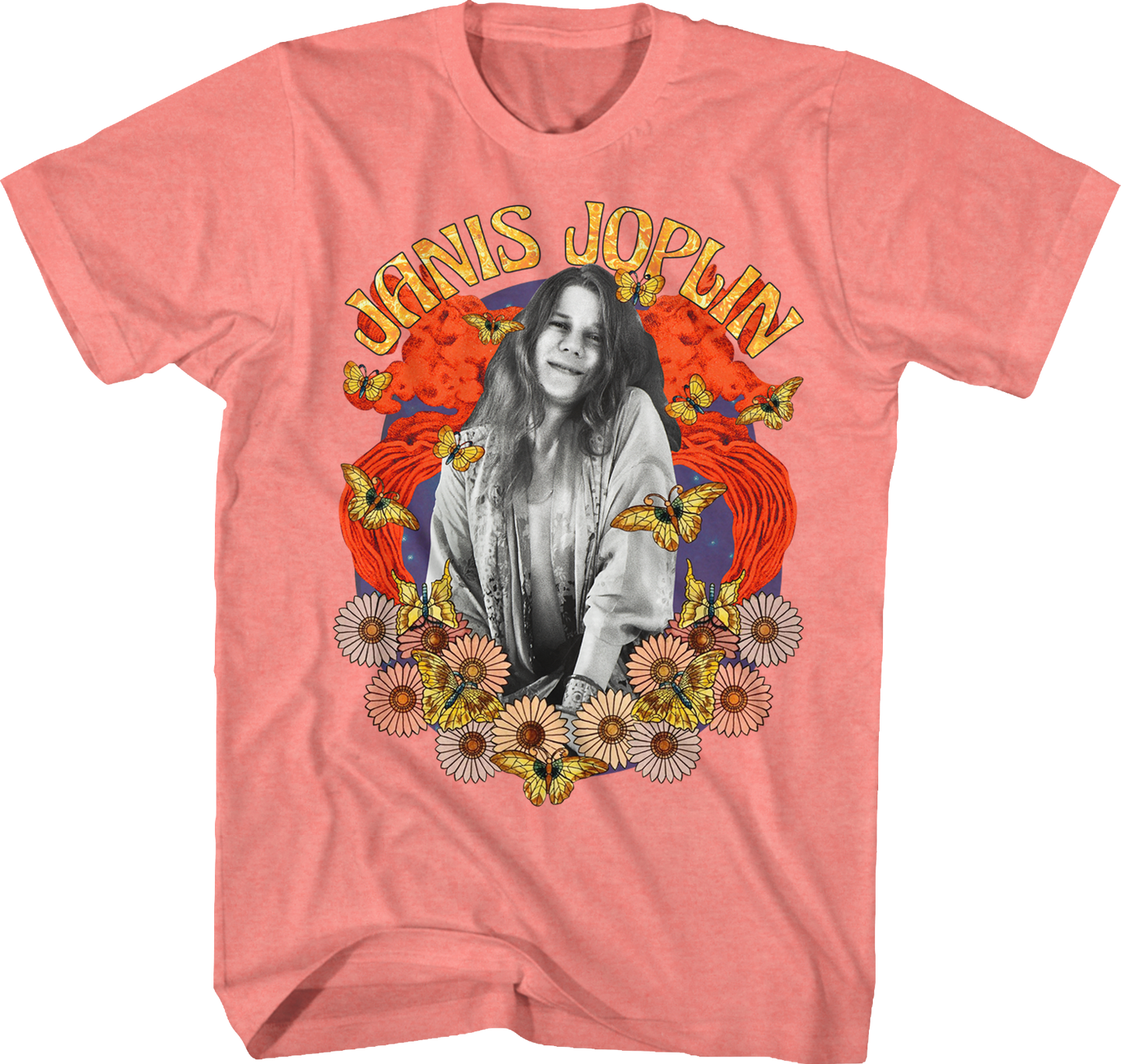 Flower Power Janis Joplin T-Shirt