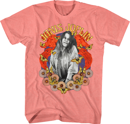 Flower Power Janis Joplin T-Shirt