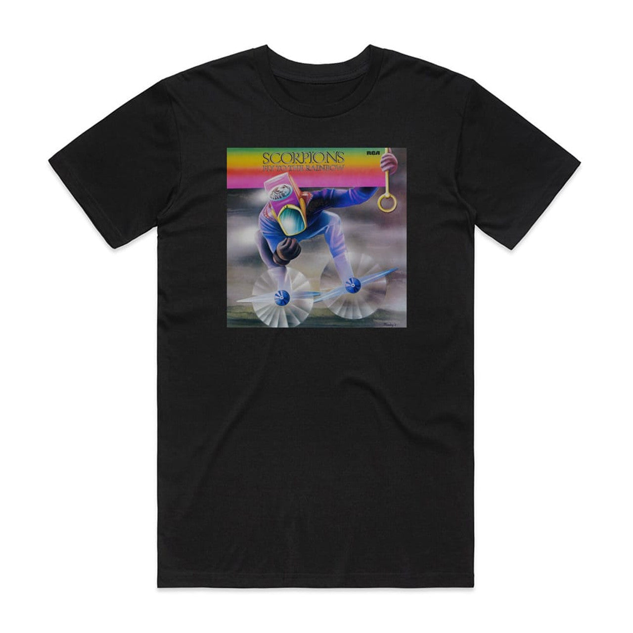 Scorpions Fly To The Rainbow T-Shirt Black