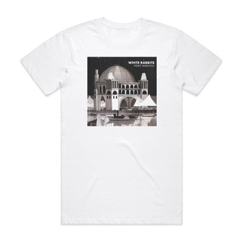 White Rabbits Fort Nightly Album Cover T-Shirt White