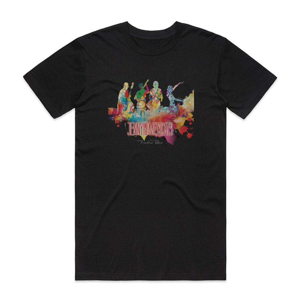 Jenny and the Mexicats Frentico Ritmo T-Shirt Black