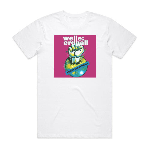 Welle Erdball Frontalaufprall Album Cover T-Shirt White