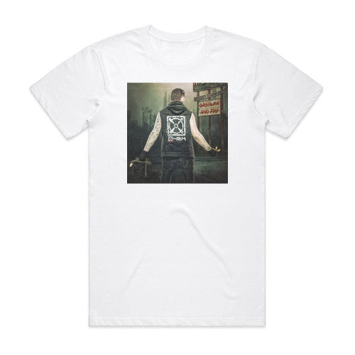 X-Rx Gasoline And Fire Album Cover T-Shirt White